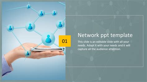 Awesome Network Ppt Templates Presentation One Node