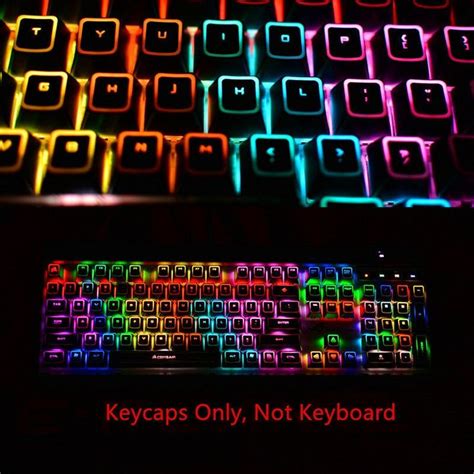 104 Keys Corsair Rog Backlit Keycap Top Print Artisan Keycaps Set For