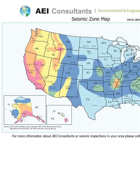 Aei Seismic Zone Map 2011 Front And Back