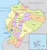 Mapa de Ecuador con sus provincias - Mapa de Ecuador