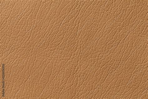 Light Brown Leather Texture Background With Pattern Closeup Stock