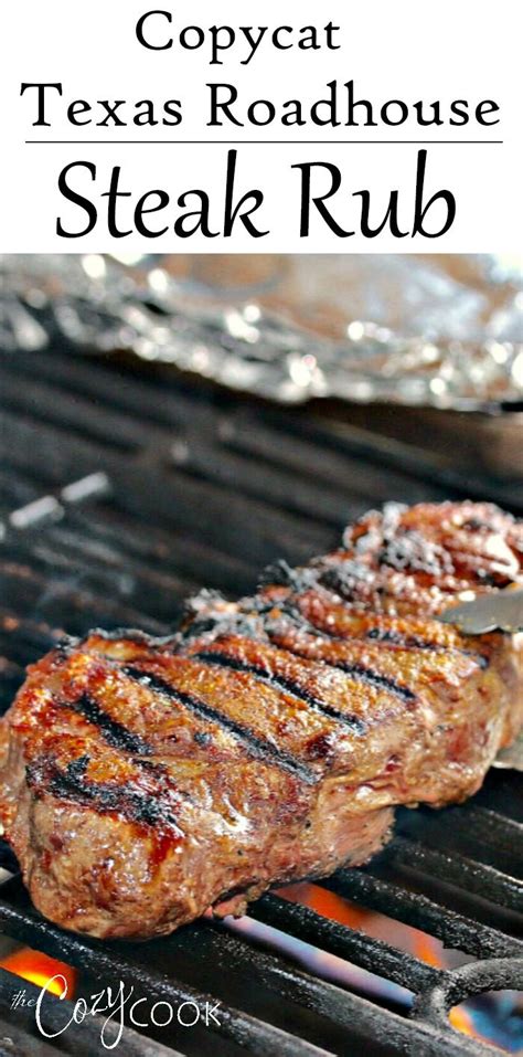 Copycat Texas Roadhouse Steak Rub Season Steak Recipes Grilled Steak