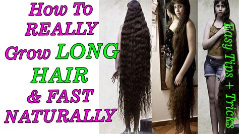 how to really grow long hair fast and naturally easy tips tricks