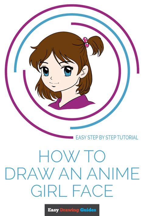 How To Draw An Anime Girl Face Really Easy Drawing Tutorial