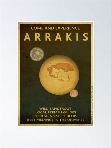Dune Arrakis Come And Experience Poster For Sale By Groenendijk