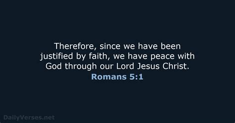 October 6 2022 Bible Verse Of The Day Esv Romans 51