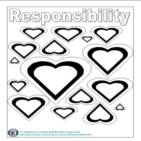 Responsibility Activity Sheet Pre K Teach And Play
