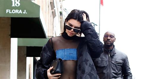 Kendall Jenner Takes The Hip Exposing Bodysuit To New Heights In Paris