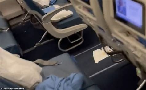 Footage Shows Aftermath Of Flight U Turned By Explosive Diarrhea