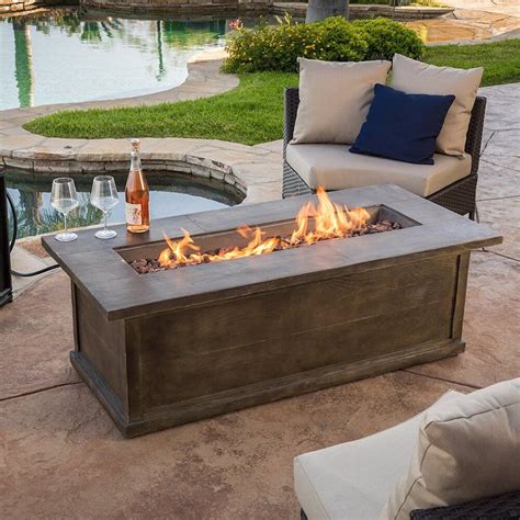 Rectangle Fire Pit Table Propane Fire Pit Ideas