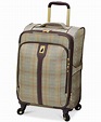 London Fog Knightsbridge 21 Expandable Spinner Carry On Suitcase Brown ...
