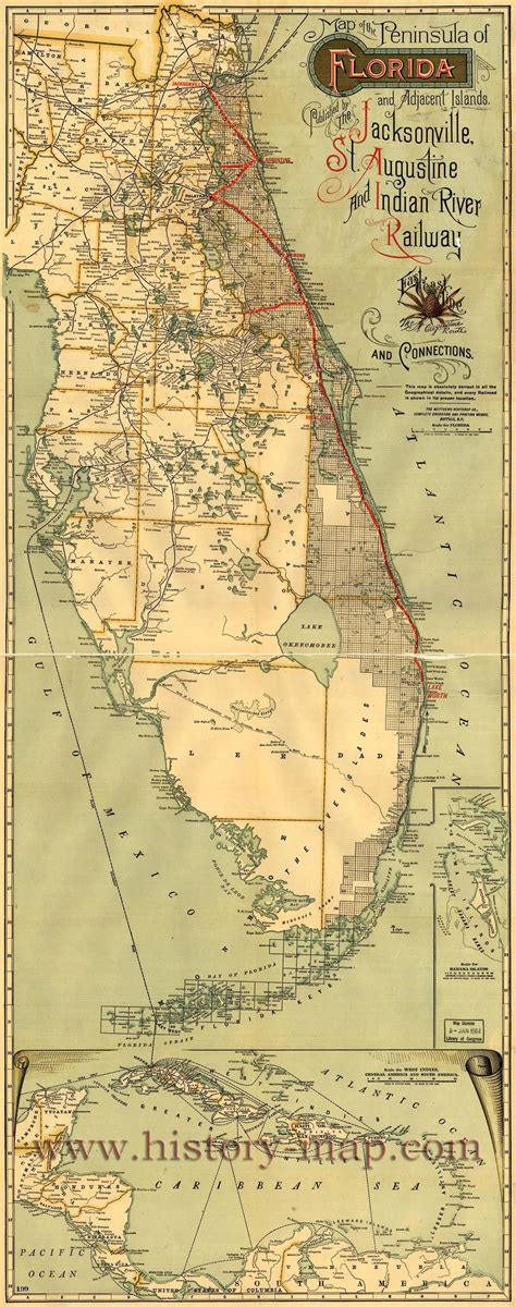 Florida Peninsula Map Of Florida Florida East Coast Map