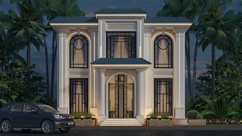 Neo Classic Villa Elevation On Behance