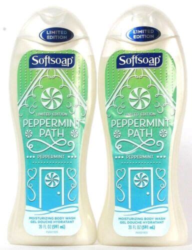 2 softsoap 20 oz limited edition peppermint path peppermint moisture body wash 35000983350 ebay