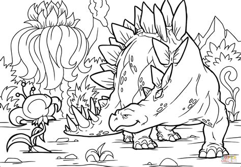 Stegosaurus Coloring Page Free Printable Coloring Pages
