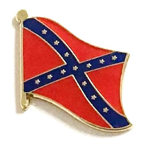 Confederate Flag Lapel Badgehat Pin