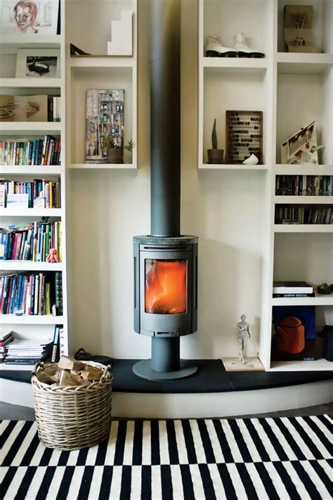 30 Best Wood Stove Decor Ideas For Your Living Room Modern Wood