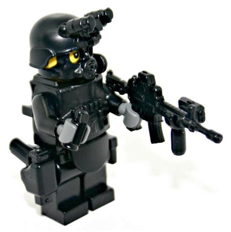 Lego Swat Police Officer Assault Rifle Squad Minifigure Army Builder