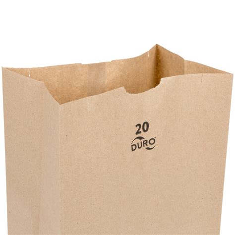 Duro 20 Lb Brown Paper Bag 500bundle
