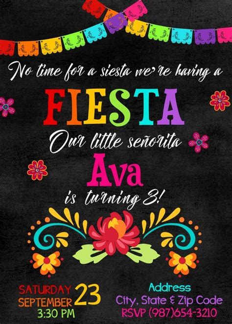 Fiesta Mexicana Invitacion Template