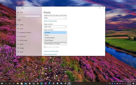 How To Change Display Orientation To Portrait Mode On Windows 10