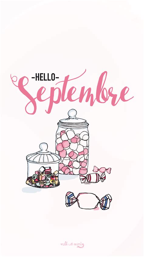 Hello September Candy Sweets Iphone Lock Wallpaper Panpins Hallo
