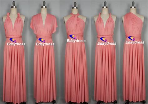 Maxi Full Length Bridesmaid Convertible Wrap Dresses Multiway Long