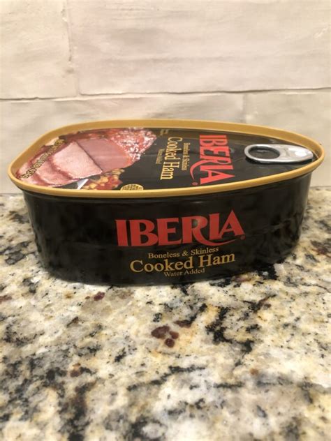 12 Iberia Boneless And Skinless Cooked Canned Ham 16oz 1lb Dak Picnic