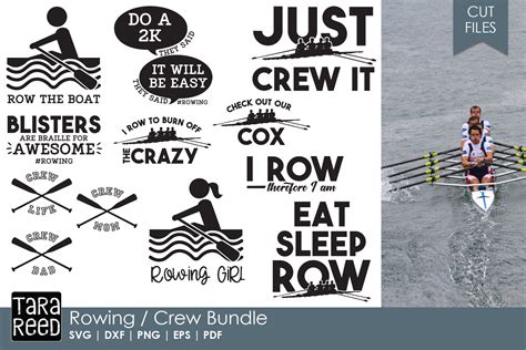 Rowing Crew Bundle Graphic By Tarareeddesigns · Creative Fabrica