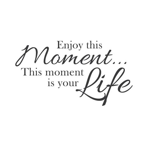 wall quotes wall decals enjoy the moment