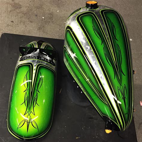 Czar Custom Paint Tank Fender Motorcycle Painting Custom Paint