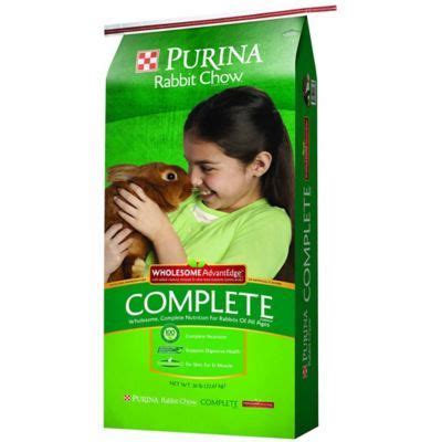 Maybe you would like to learn more about one of these? Purina Rabbit Chow Complete Wholesome AdvantEdge, 50 lb. | Rabbit feeding, Purina, Rabbit food