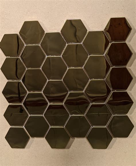 Stainless Gold Hexagon Mosaic - Welcome To Bellezza Ceramica