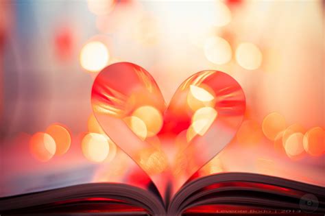 Mood Love Hearts Bokeh Book Wallpapers Hd Desktop And Mobile