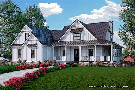 This growing collection offers the feel of casual, uncomplicated living—regardless of the plan's size. Carolina Farmhouse | Modern Farmhouse House Plan