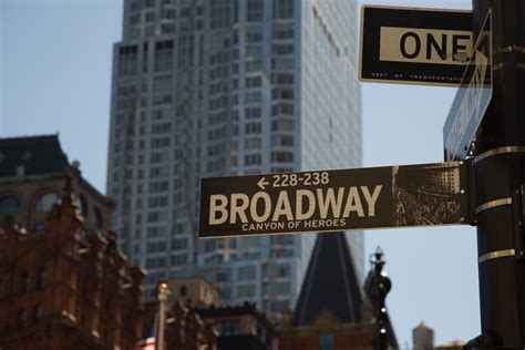 Street Sign Of Broadway Free Stock Photo Public Domain Pictures