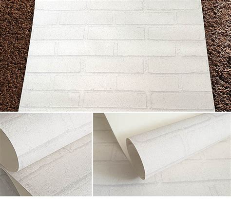3d White Brick Feature Wall Wallpaper