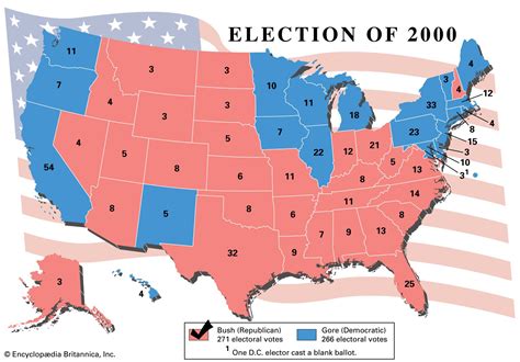 United States Presidential Election Of 2000 Bush Vs Gore Electoral
