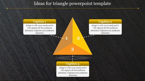 Effective Triangle Powerpoint Template In Dark Theme