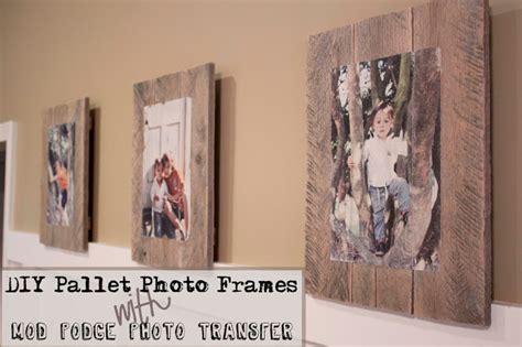 Diy Pallet Photo Frames With Mod Podge Photo Transfer Southern Revivals