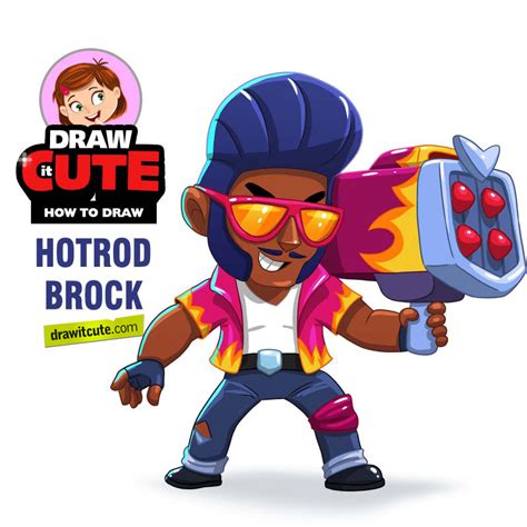 See more ideas about brawl, stars, star art. How to draw Hot Rod Brock | Brawl Stars by drawitcute on ...