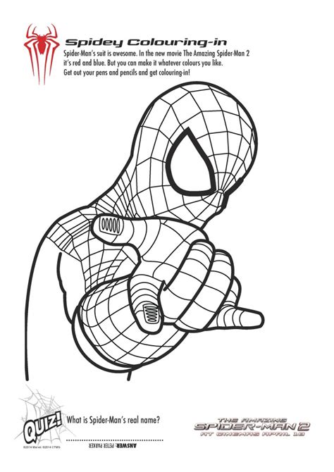 You can find here 26 free printable coloring pages of spiderman for boys, girls and adults. Free Printable Spiderman Colouring Pages and Activity Sheets - In The Playroom