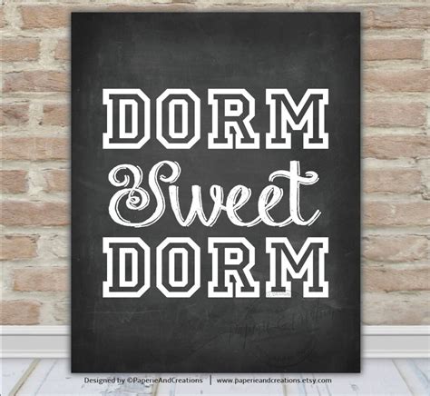 Dorm Sweet Dorm Sign Dorm Decorations T Chalkboard Etsy
