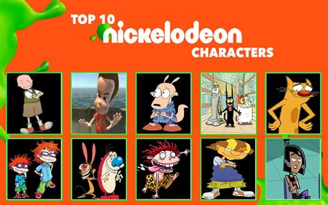 My Top Ten Favorite Nickelodeon Characters By Morganthemedianerd On