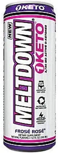 Caffeine in Meltdown Ketone Drink