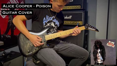 Alice Cooper Poison Guitar Cover Youtube