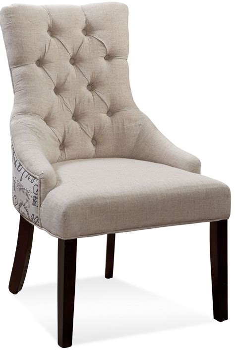 How to recover a parson chair. Fortnum Script Fabric Tufted Nailhead Parson Chair from ...