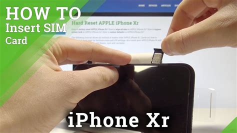 How To Install Sim In Iphone Xr Insert Nano Sim Card Tutorial Youtube