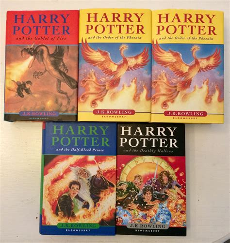 Found 5 Harry Potter Bloomsbury Uk Hardcovers All First Editions
