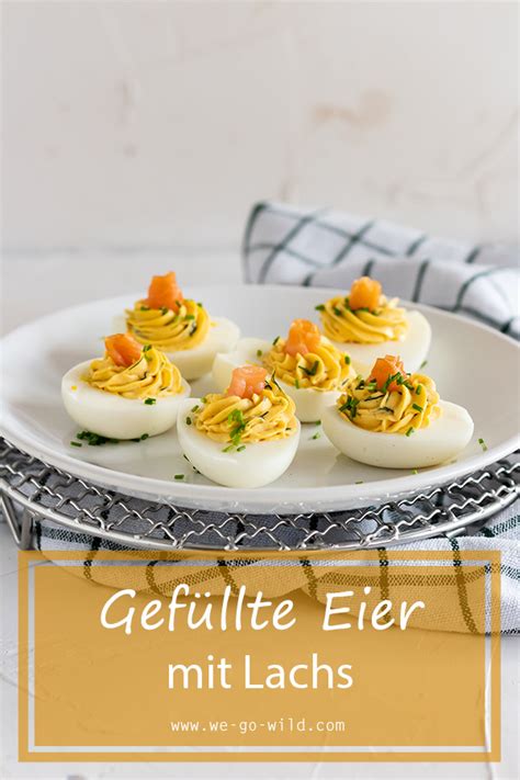 Gefüllte Eier mit Lachs schnell einfach